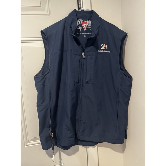 Scottevest Sun Valley Allen &‎ Company Tec Vest XL Navy Magnet Pockets 2013 SV